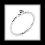 Sterling Silver & Sapphire Stacking Rings